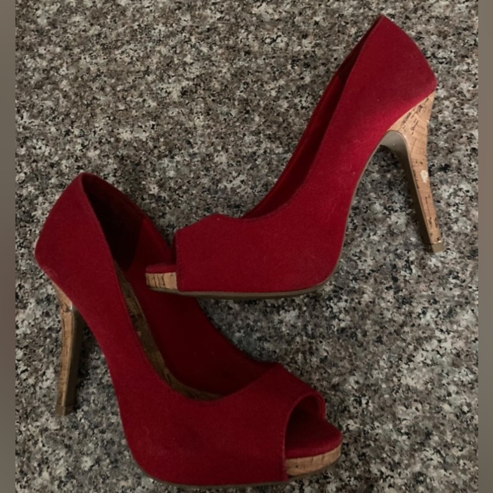 Christian Siriano red shoes! Worn once !